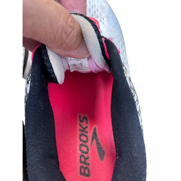 Brooks Ghost 11 Womens white black running sneakers size 8M SKU 9048 - Picture 8 of 16